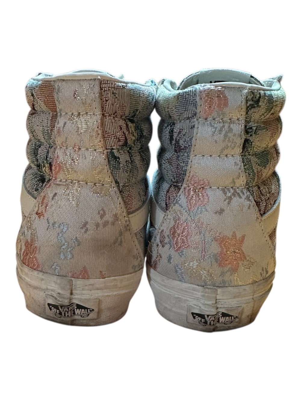 RARE Vans High-Top Canvas Brocade Sneakers - Pastel Floral Multi - Picture 4 of 6
